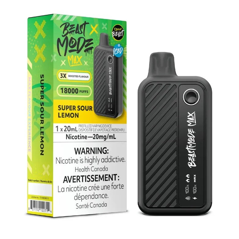 FlavourBeastBeastModeMax18K–SuperSourLemonIced