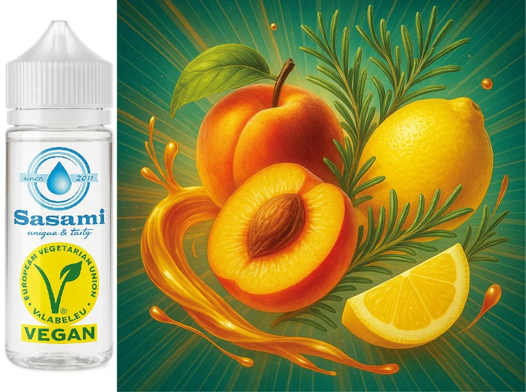 PeachVerde–Pfirsich-Rosmarin-ZitroneAromaKonzentrat–Vegan–Sasamiâ€?00ml