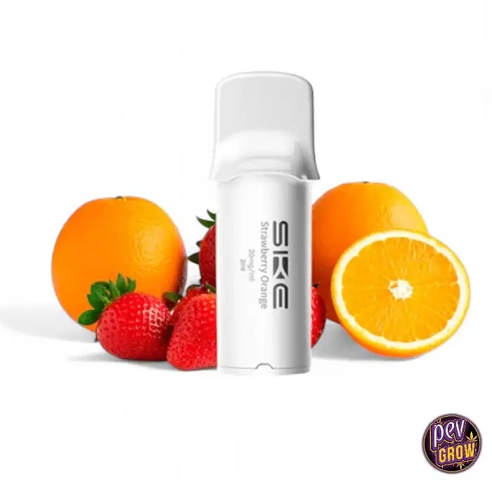 SKECrystal600ProPodsFraiseOrangeâ€?Pièces20mgSeldeNicotine