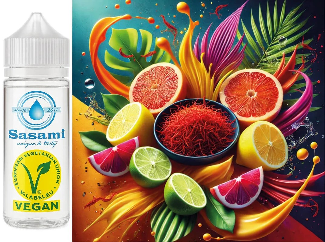 SunshineGold–Safran,Zitrone,Grapefruit&LimetteAromaKonzentrat–Vegan–Sasamiâ€?00ml