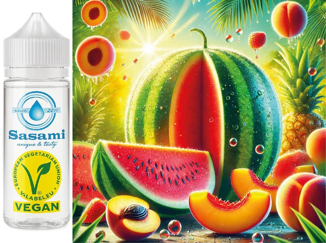 Wassermelone-PfirsichWatermelon-PeachAromaKonzentrat–Vegan–Sasamiâ€?0ml