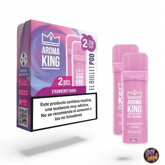 2PodsRechargeablesAkSmartFraiseGoyave20mg·AromaKing