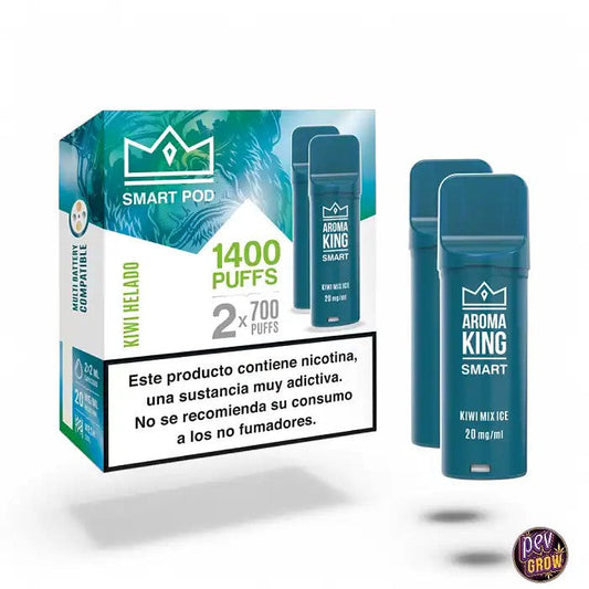 2PodsRechargeablesAKSmartKiwiIce·AromaKing·20mget1400Puffs