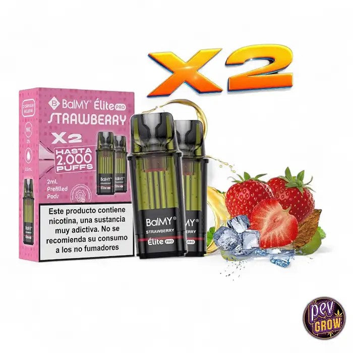 2PodsRechargeBalmyEliteProFraise20mg