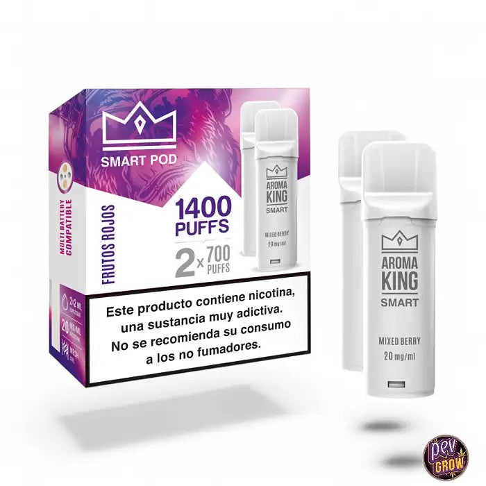 AromaKingAKSmartPods–FruitsRouges20mg·2Unités