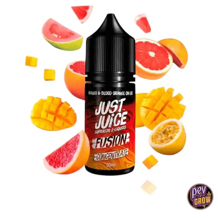 AromeJustJuiceFusionMangueOrangeSanguineOnIce30ml·ConcentréPremiumDIY