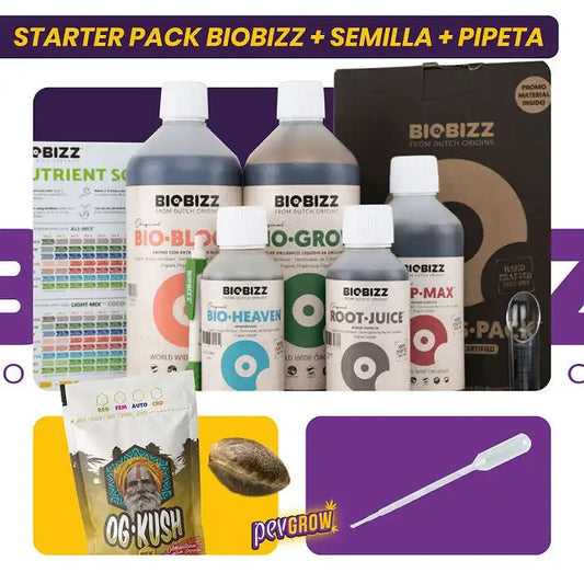 BioBizzStarterPack+Graine+Pipette–LeKitCompletd’EngraisOrganiquespourCannabis