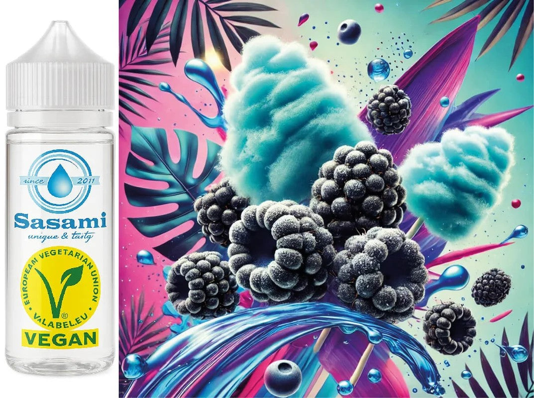 BlueRaspberryRazzCottonCandy–ZuckerwatteblaueHimbeereAromaKonzentrat–Vegan–Sasamiâ€?0ml