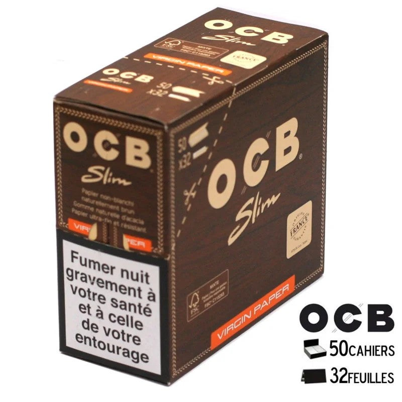 Boitede50paquetsdefeuillesOCBslimnonblanchi