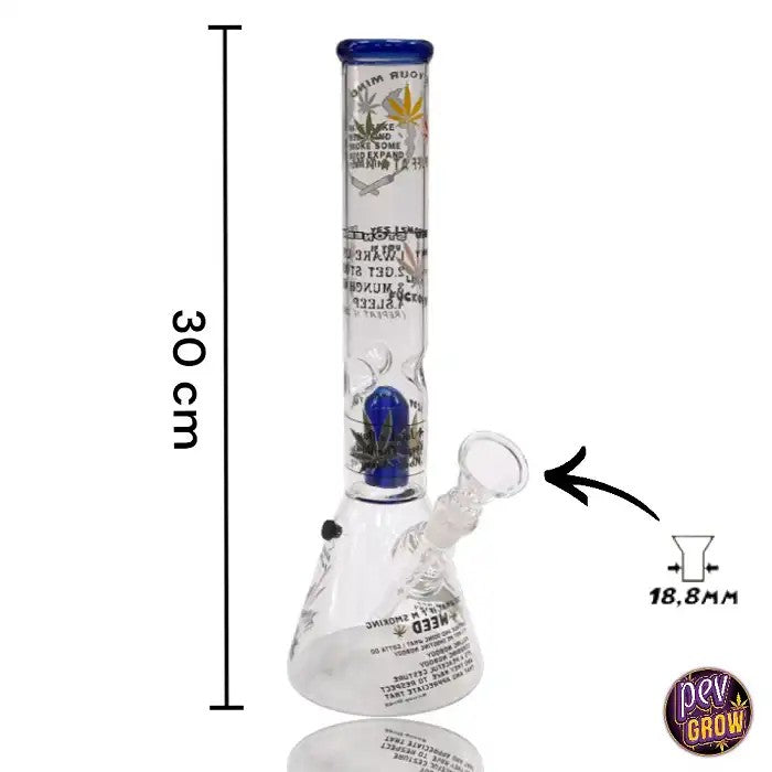 BongCristalPercolateurIceFumeCannabis30cm