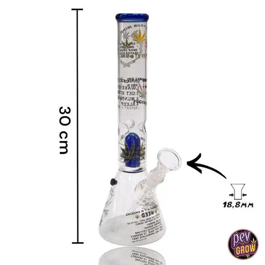 BongCristalPercolateurIceFumeCannabis30cm