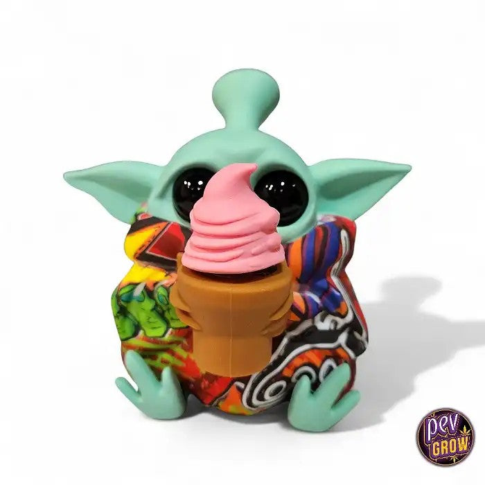 BongenSiliconeYodaIceMonster13x12x5cm