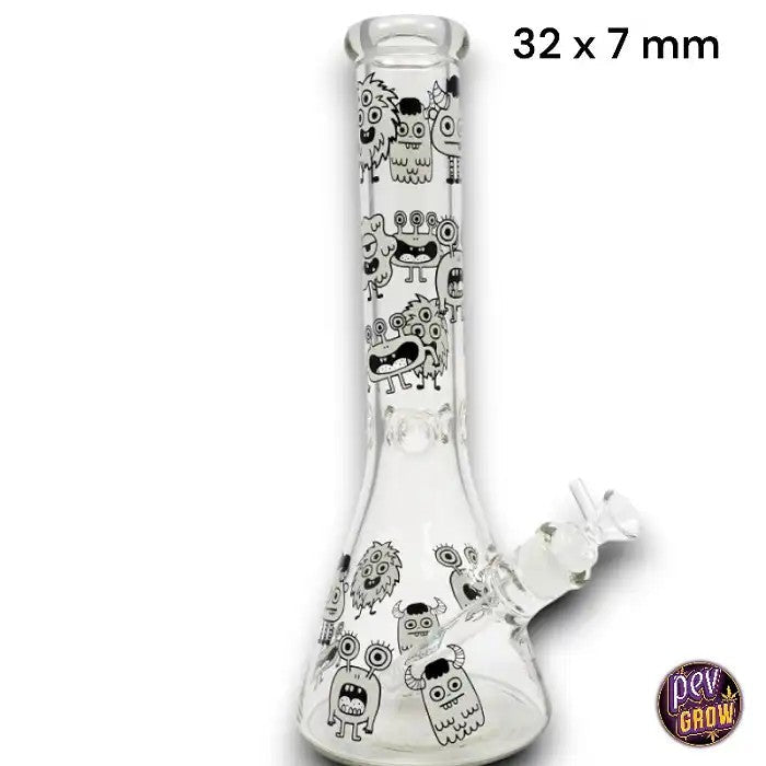 BongenVerre32cmBeakerIcePhosphorescentMonstres