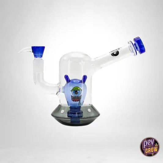 BongenVerreSpaceshipAlienBlue18cm