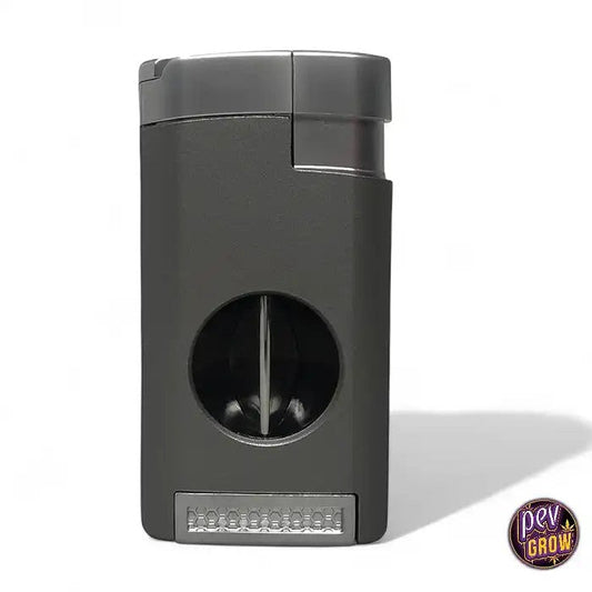 Briquettorchecoupe-vent«TycoonExcalibur»gristripleflammeaveccoupe-cigare