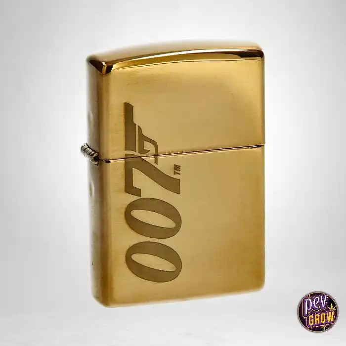BriquetZippoBondBt007GunLogoGold