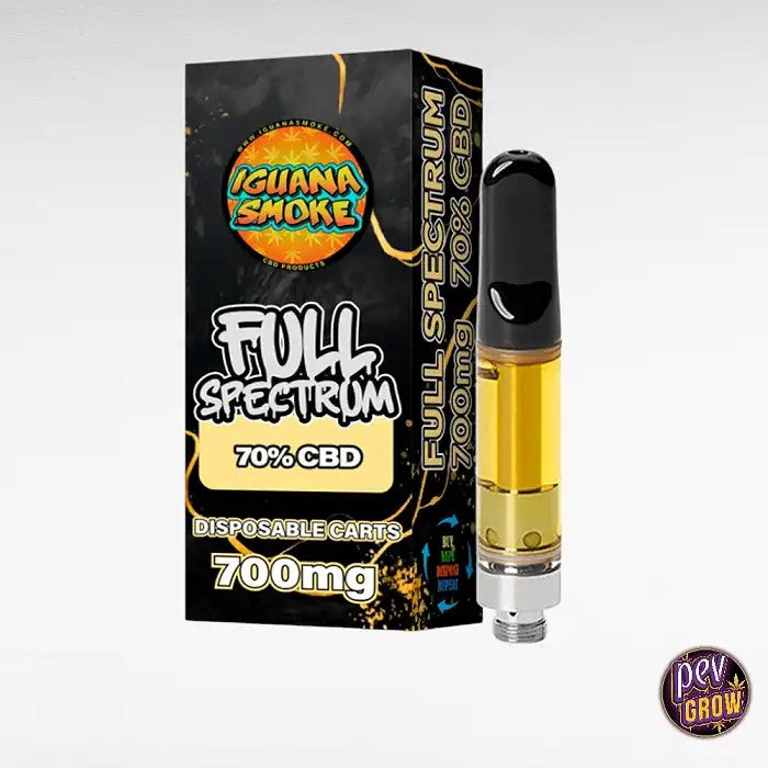 CartoucheCBDFullSpectrumIguanaSmoke70%Mangue1ml