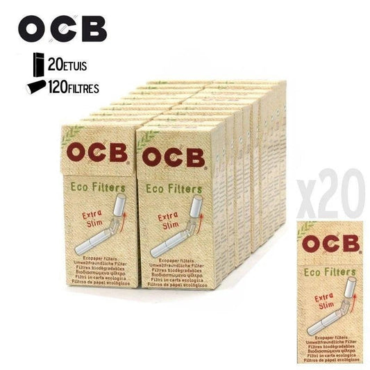 Cartouchede20EtuisdeFiltresBiodégradablesenSticks–OCB