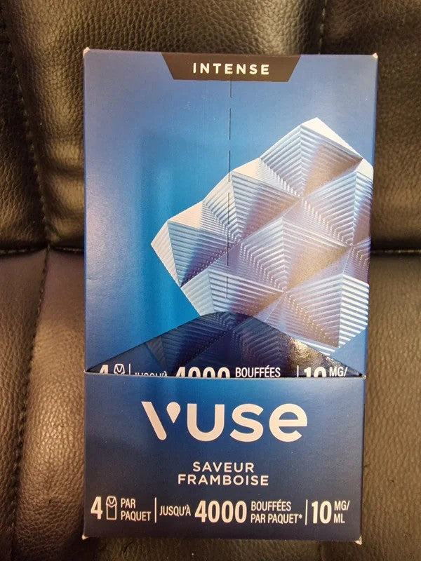Cartouchede5paquetsde4rechargesvuseproframboiseen10mgdenicotine