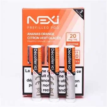 CartoucheNexiAnanasOrangeCitronVertGlacés(x3)Aspire
