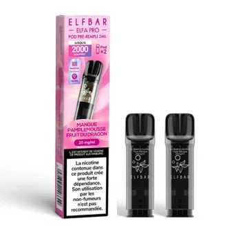CartouchesElfaProMangueFruitduDragonPamplemousse(x2)Elfbar