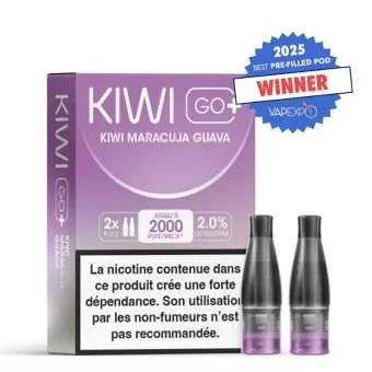 CartouchesKiwiGo+KiwiMaracujaGuava(x2)KiwiVapor
