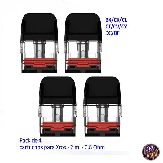 CartouchesVaporessoXros–Mesh0.8ohmCorex2.0(Packde4)