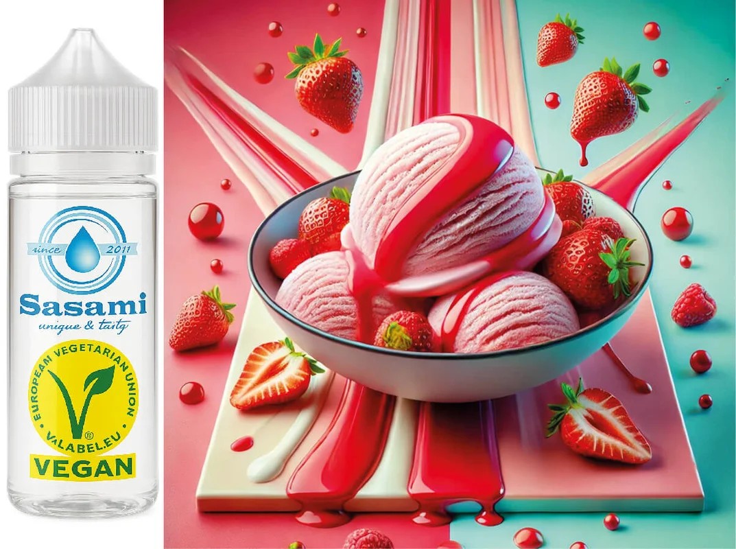 ErdbeereEis–ErdbeereisAromaKonzentrat–Vegan–Sasamiâ€?00ml