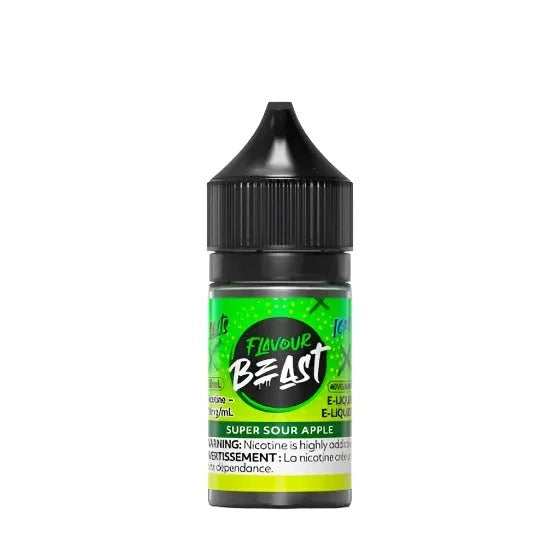 FlavourBeast–SuperSourAppleIced30mlSalt