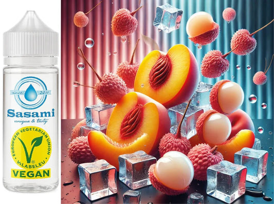 PeachyLycheeIce–PfirsichLitschiIceAromaKonzentrat–Vegan–Sasamiâ€?00ml