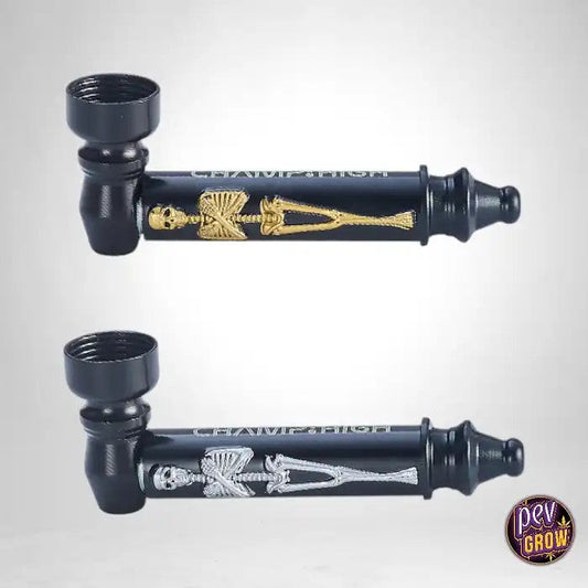 PipespourfumerMetalSkeleton80mm.Or&ArgentPack2ud.