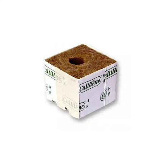 PlugenLainedeRoche75x75x65mm–Cultilene·SubstratHydroponiqueProfessionnel