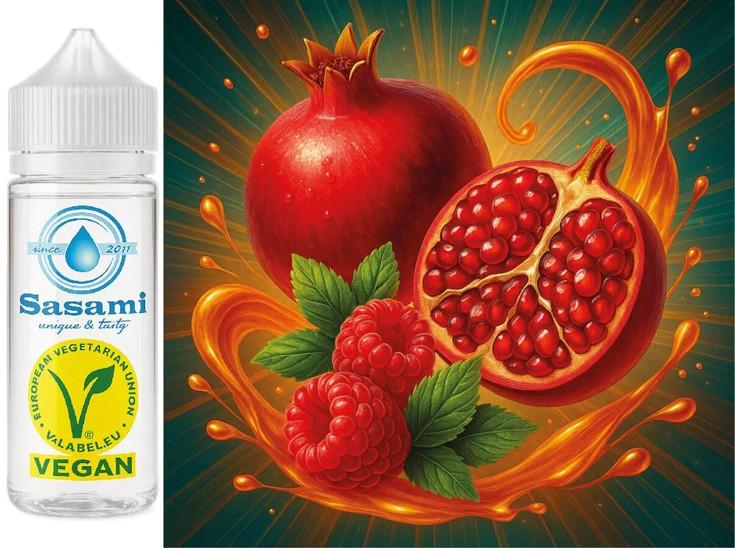 PomegranateRoyale–Granatapfel-HimbeereAromaKonzentrat–Vegan–Sasamiâ€?0ml
