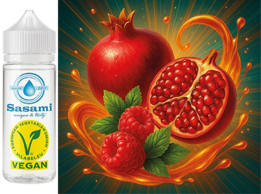 PomegranateRoyale–Granatapfel-HimbeereAromaKonzentrat–Vegan–Sasamiâ€?0ml