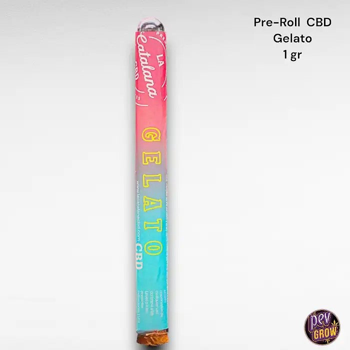 Pre-rollCBDGelatoparPevgrow–JointCBDdouxetcrémeuxde1g,-0,20%deTHC