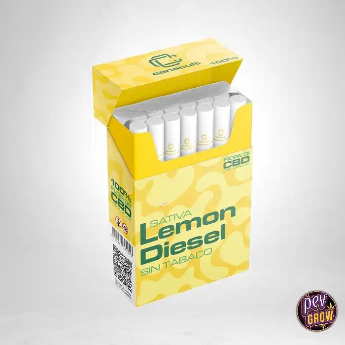 Pre-rollsCBD10%LemonDieselCanacult(20uds)