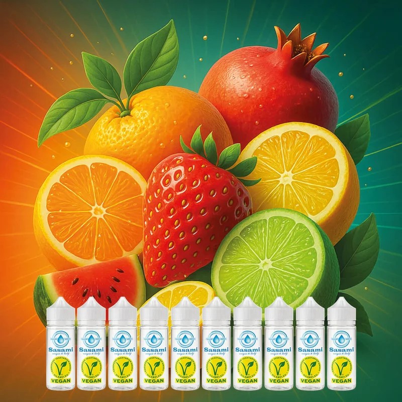 PureFruitEdition–SasamiSignatureCollectionâ€?0x10mlAromaKonzentratSet–Vegan