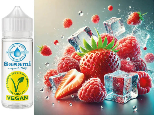RaspberryStrawberryFreeze–Erdbeere,HimbeereIceAromaKonzentrat–Vegan–Sasamiâ€?0ml