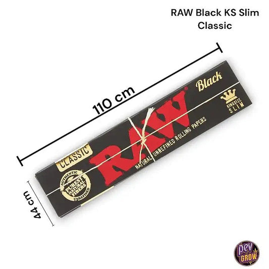 RAWBlackKingSizeSlimClassic32feuilles