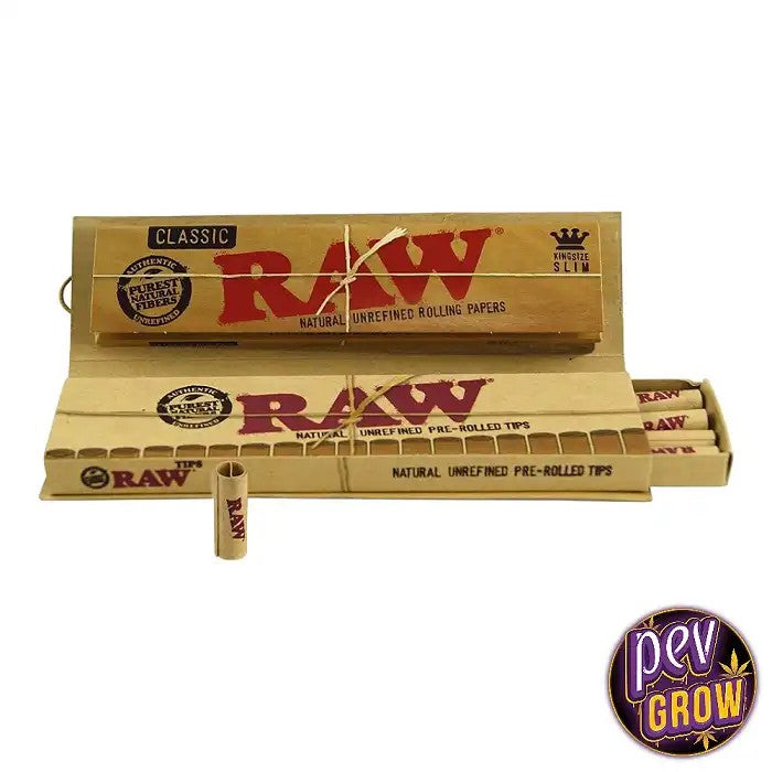 RawConnoisseurKingSizePrerolled–Feuilles+FiltresPré-roulés