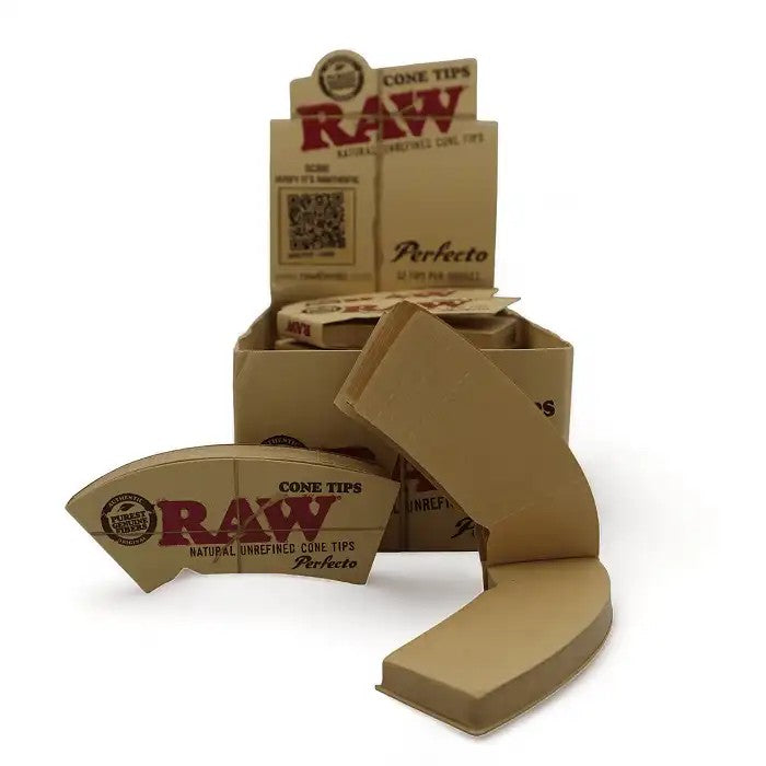 RAWPerfectoConeTips–Filtresincurvéspourcônesparfaits·Chanvreetcotonnaturels