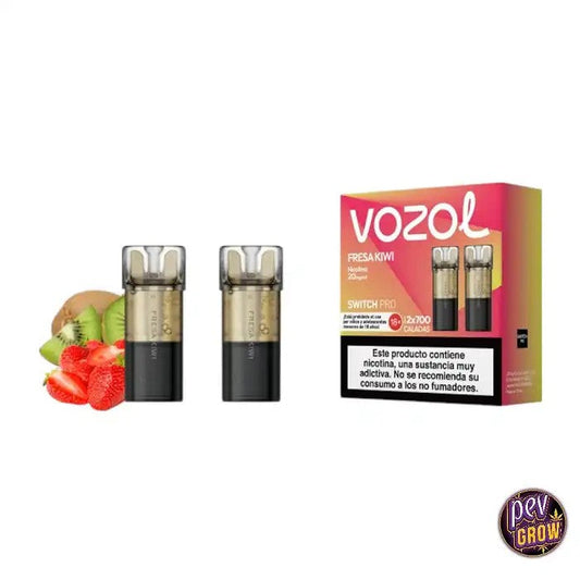 RechargeVozolPod–Pack2CapsulesFraiseetkiwi20mg/ml