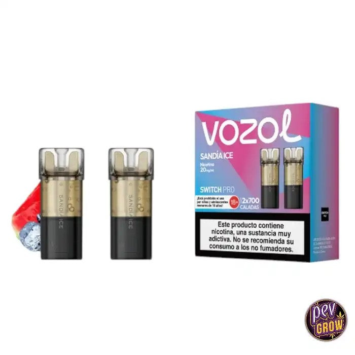 RechargeVozolPod–Pack2CapsulesPastéqueIce20mg/ml
