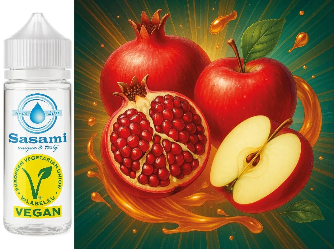 RubyPomegranate–GranatapfelApfelAromaKonzentrat–Vegan–Sasamiâ€?00ml