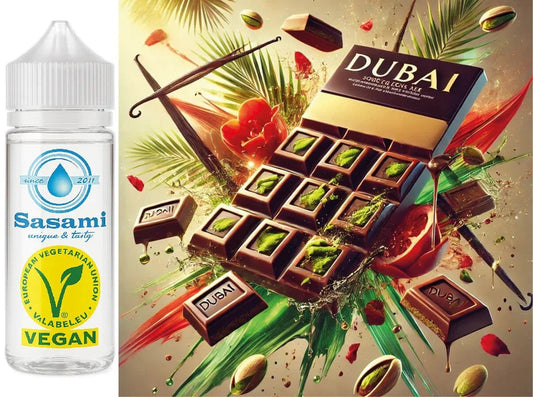 SchokoladeDubaiSultansDream–VanilleAromaKonzentrat–Vegan–Sasamiâ€?0ml