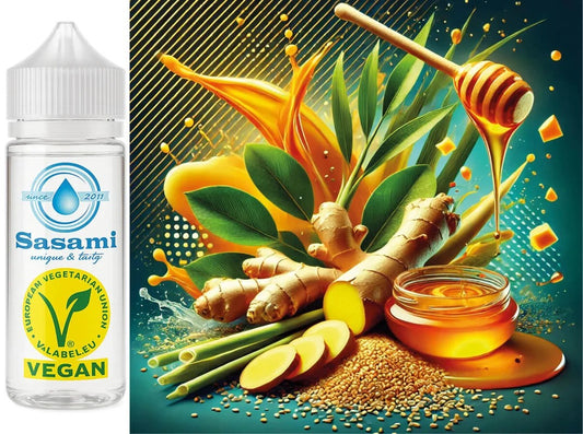 Sesame&GingerFusion–Sesam,Ingwer,Zitronengras,HonigAromaKonzentrat–Vegan–Sasamiâ€?00ml