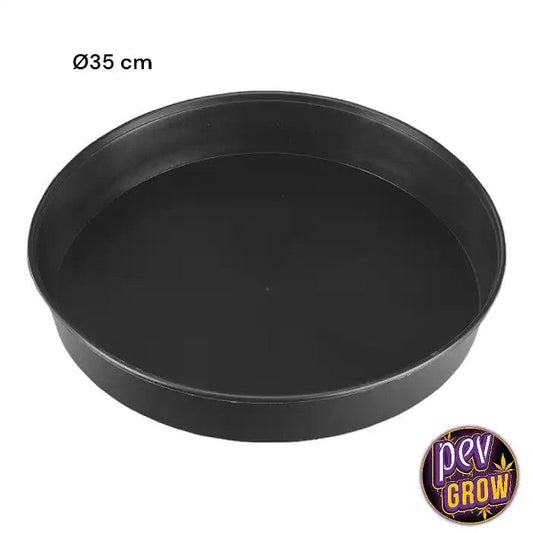 SoucoupepotdefleursRondsNoirs35cm