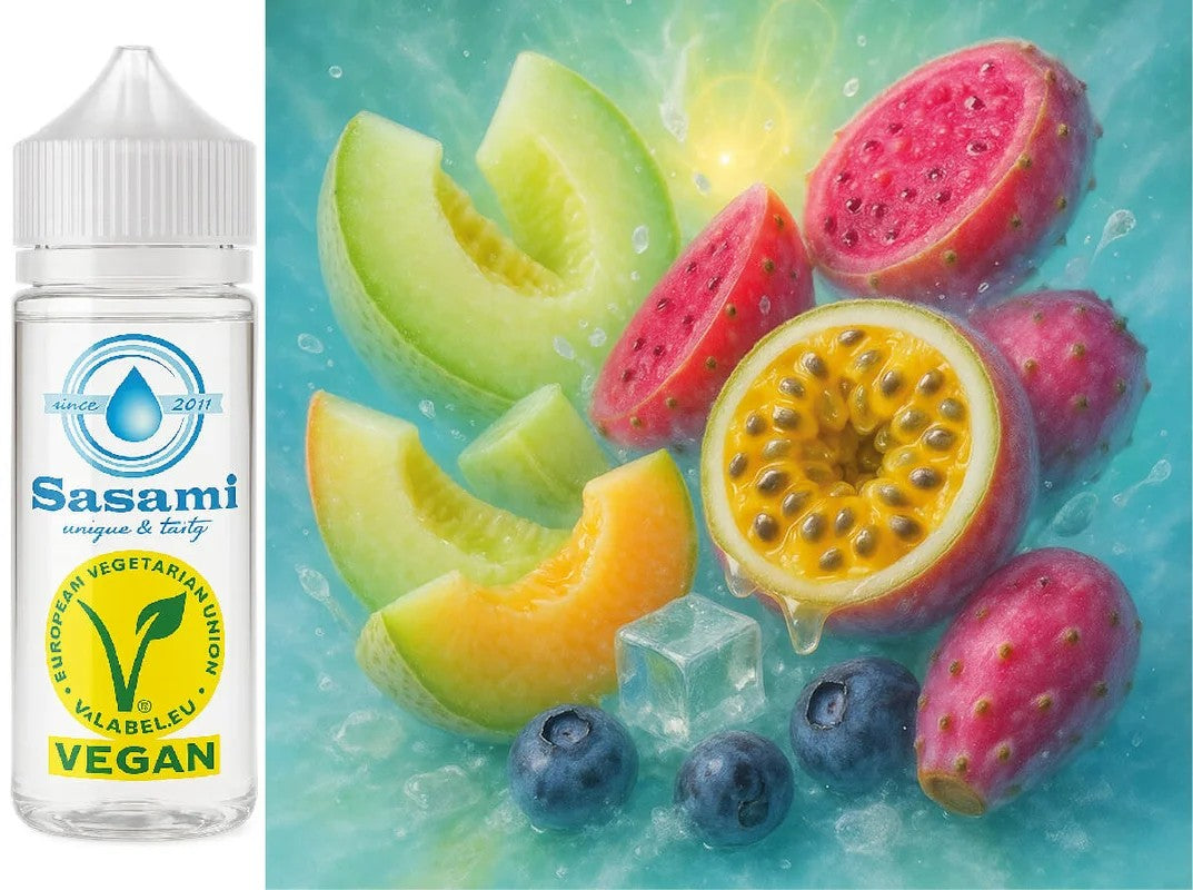StarfruitHalo–HonigmeloneKaktusPassionsfruchtIceAromaKonzentrat–Vegan–Sasami–100ml