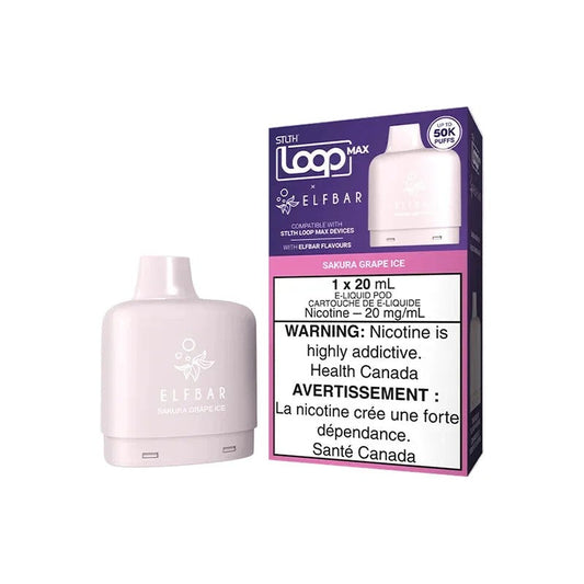 STLTHLoopMAXxELFBAR50k–SakuraGrapeIce