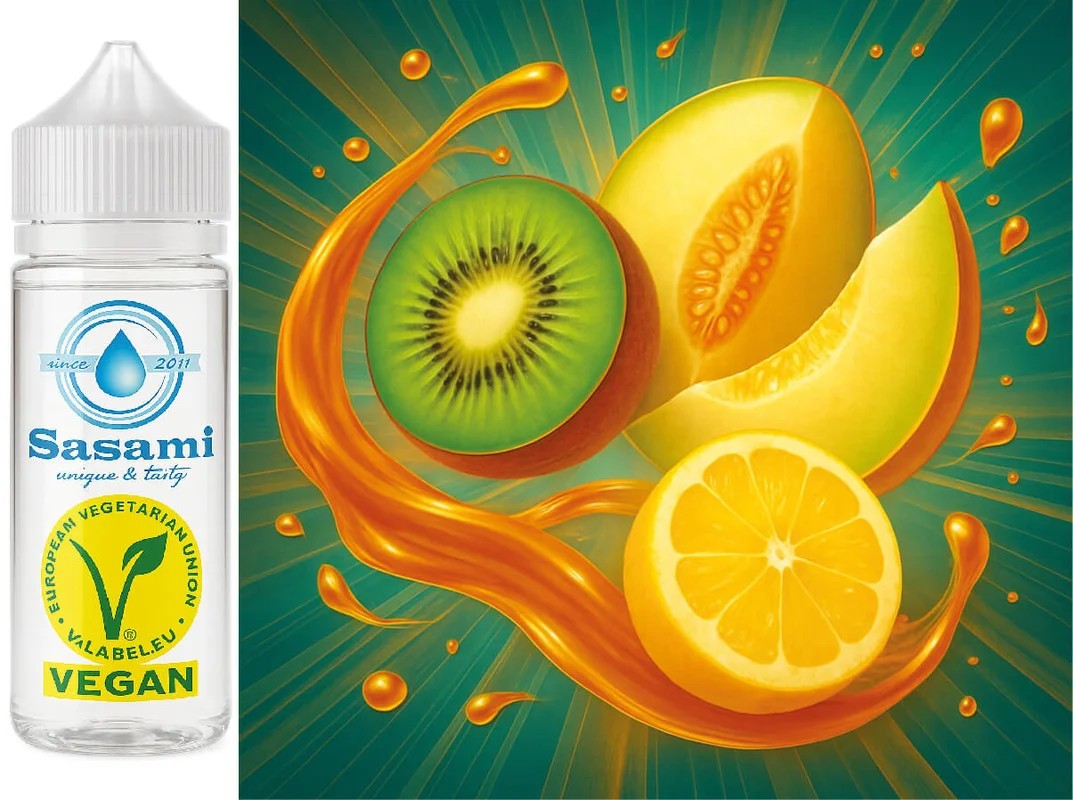 Sweet&SourKiwiMelon–KiwiHonigmeloneZitroneAromaKonzentrat–Vegan–Sasamiâ€?00ml